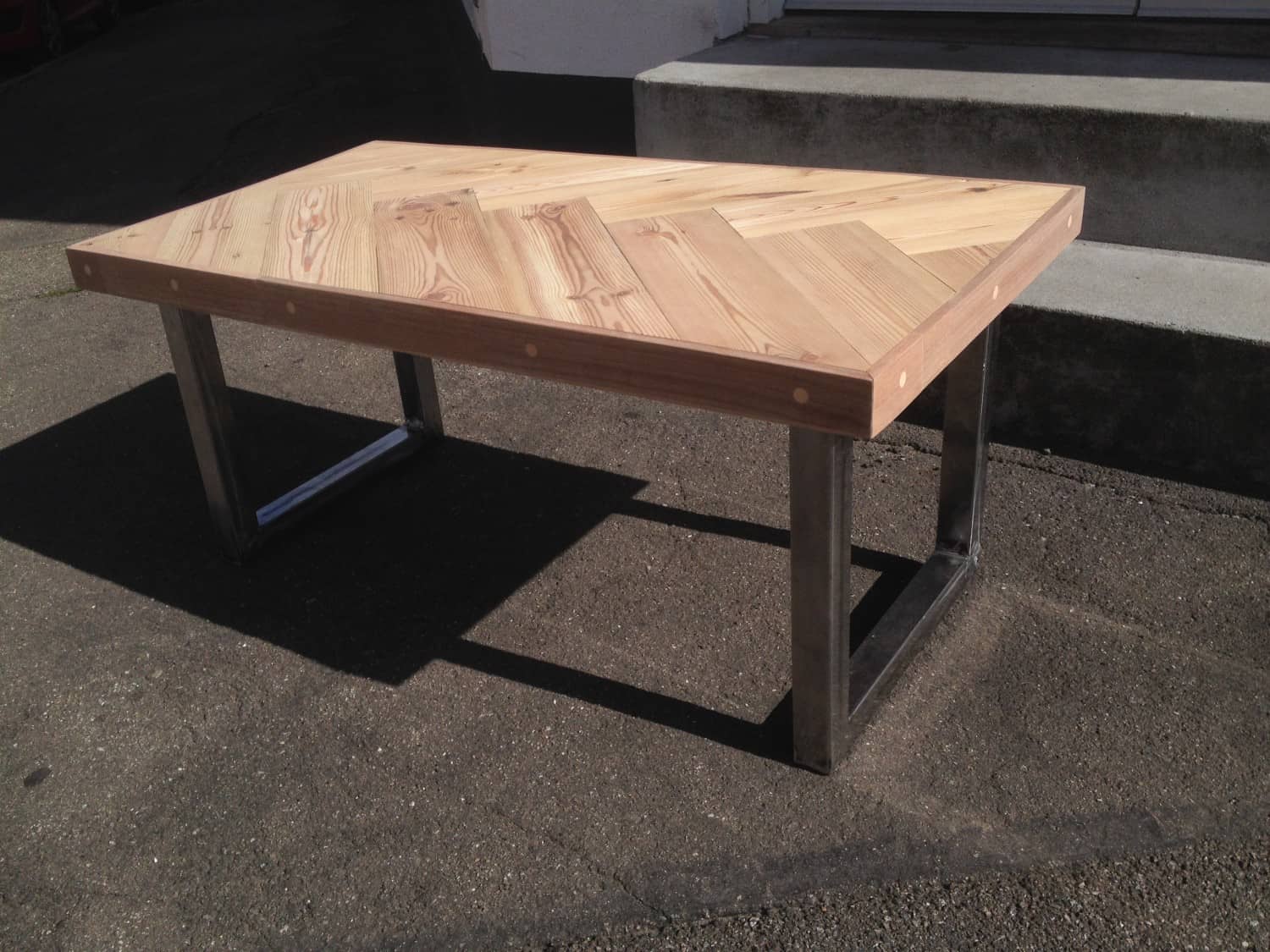 Sofabord nr. 3 smalltime woodshop Bordben i stål
