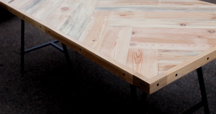 Møbler i genbrugstræ smalltime woodshop Stue uden sofa