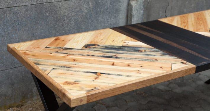 Møbler i genbrugstræ smalltime woodshop Stue uden sofa