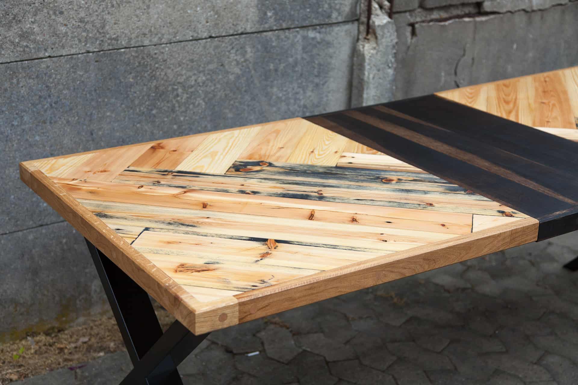 Møbler i genbrugstræ smalltime woodshop Billige bordben